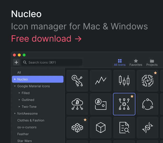 Nucleo, icon manager