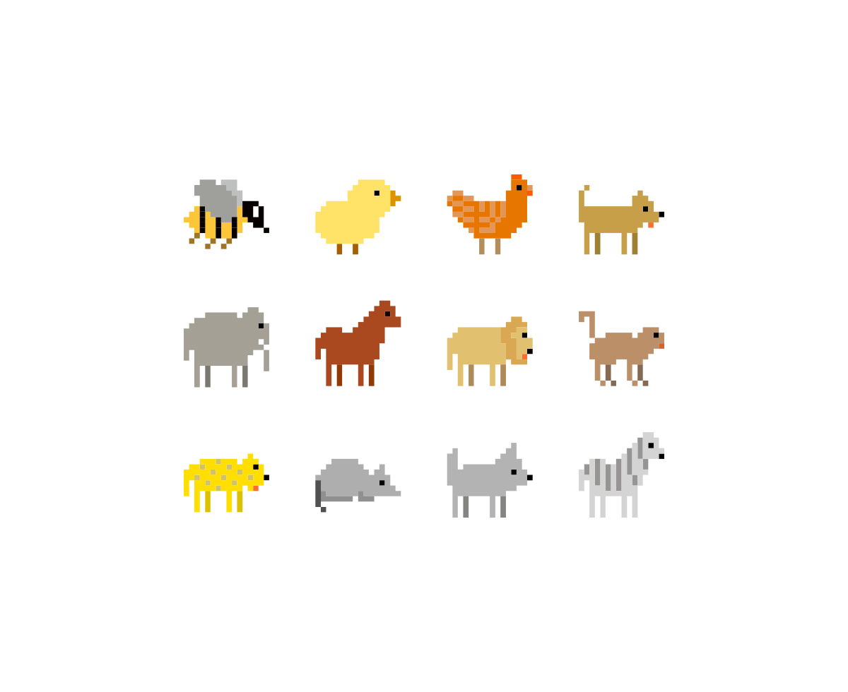 Animals Pixel Art