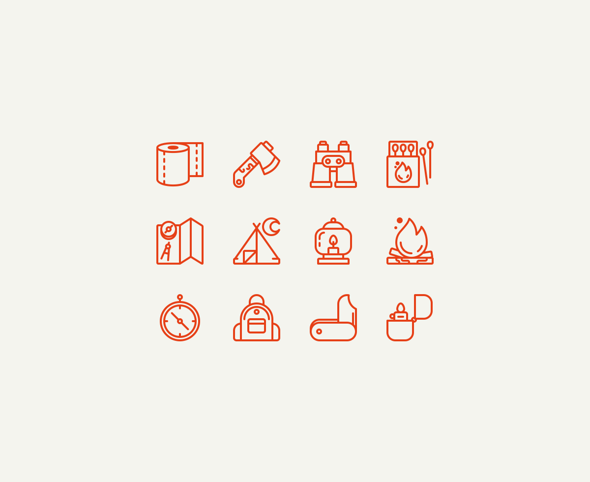 Camping Icons