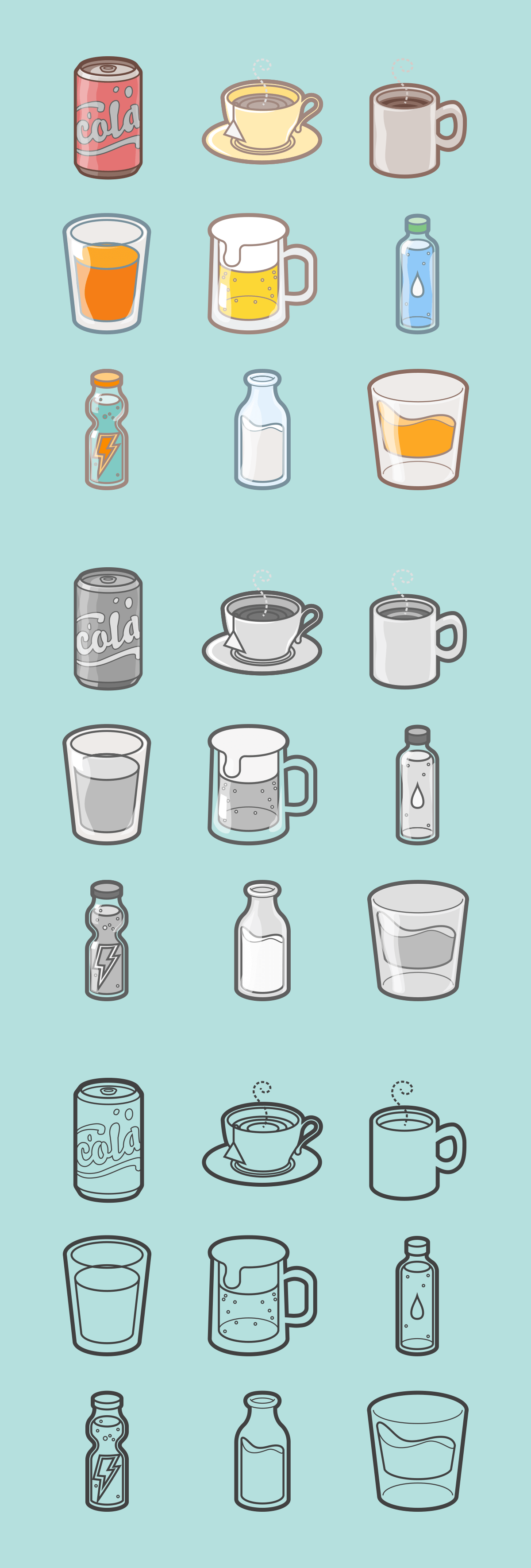 Drinks Lifestyle Icons