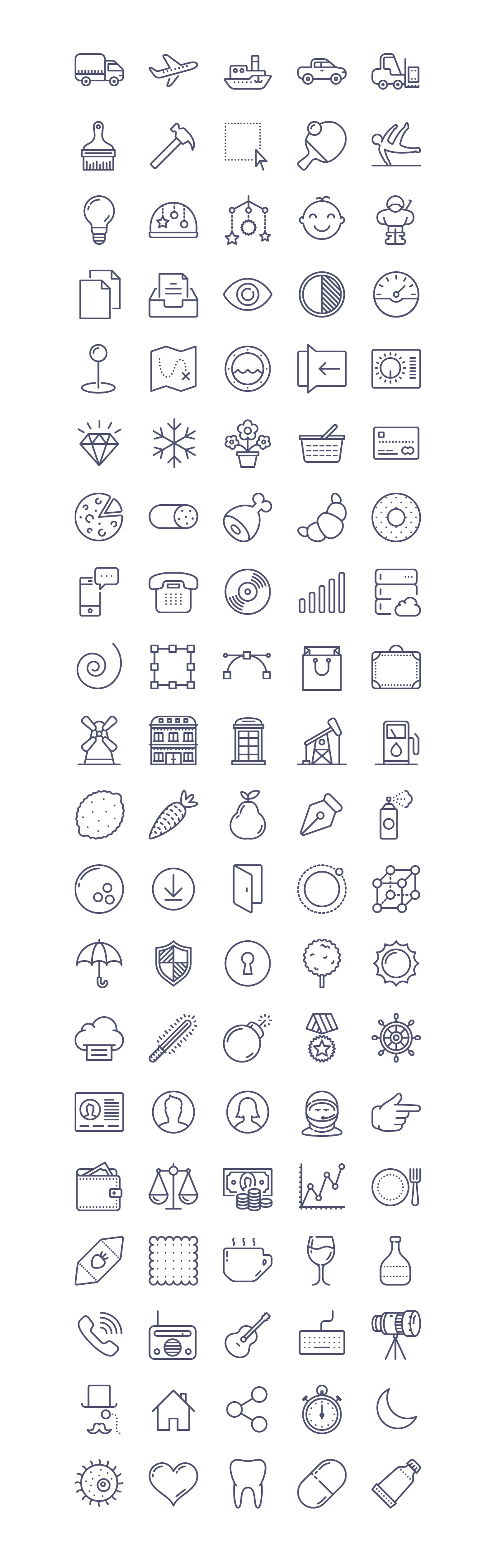 100 free Unigrid vector icons