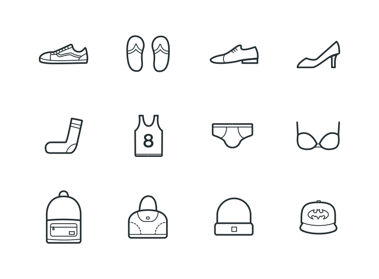 24 Clothes Icons