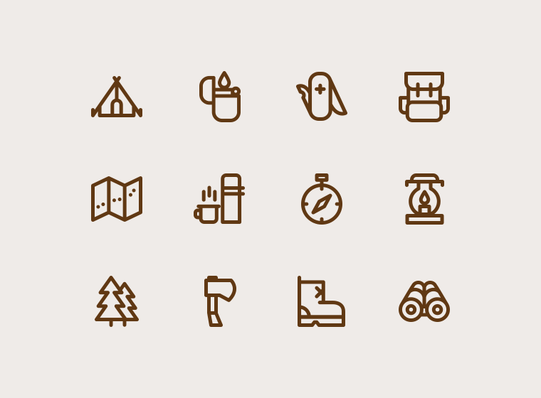 Free Camping Icons