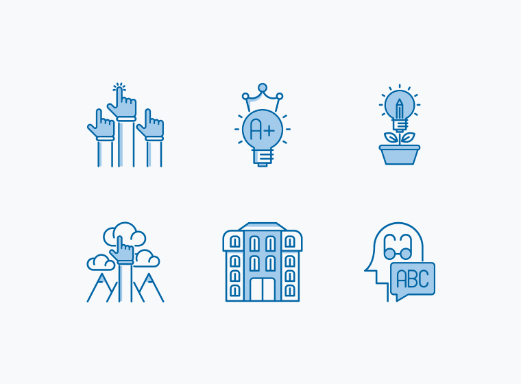 Knowledge and Education Icons