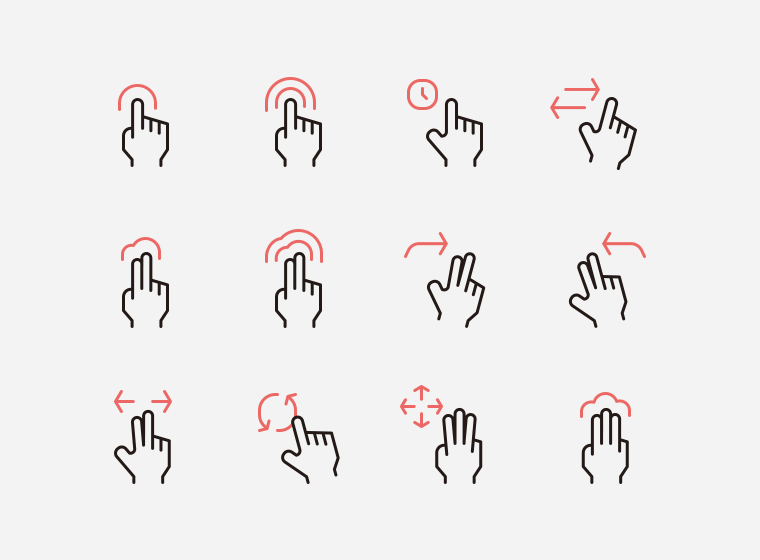 Free Gesture Icons