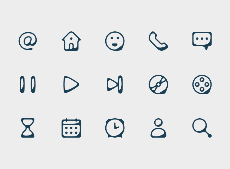 100 Ink Style Icons