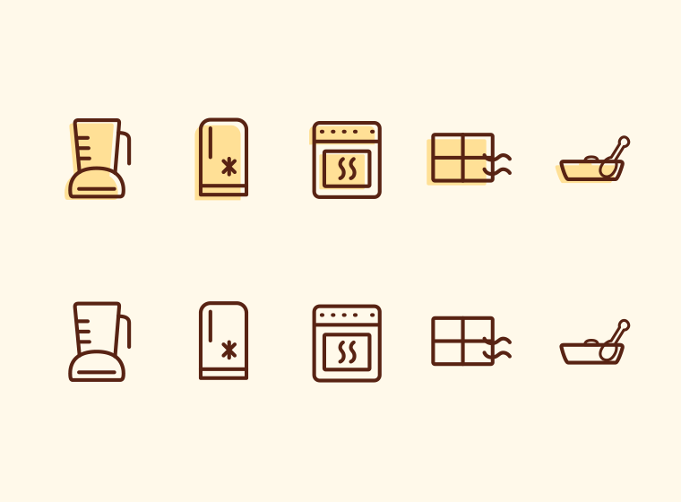 Free Line Icons Kitchen
